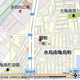 岡山県倉敷市水島南亀島町25周辺の地図