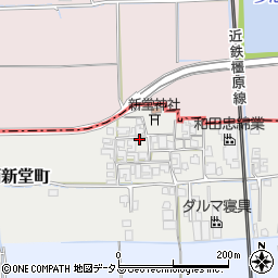 奈良県橿原市西新堂町170周辺の地図