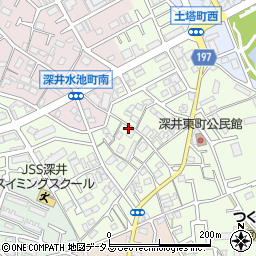 大阪府堺市中区深井東町2767周辺の地図