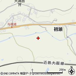 吉隠川周辺の地図