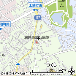 大阪府堺市中区深井東町352-25周辺の地図