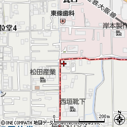 奈良県大和高田市大谷76周辺の地図