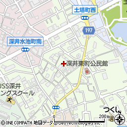 大阪府堺市中区深井東町2778周辺の地図