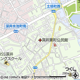 大阪府堺市中区深井東町2778周辺の地図