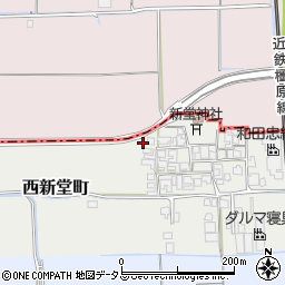 奈良県橿原市西新堂町167周辺の地図
