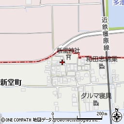 奈良県橿原市西新堂町184周辺の地図