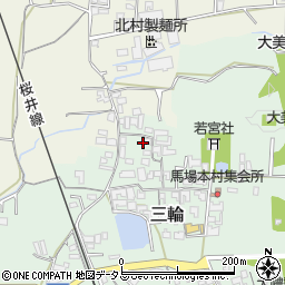 奈良県桜井市三輪200-4周辺の地図
