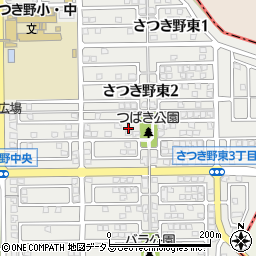 大阪府堺市美原区さつき野東周辺の地図