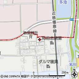 奈良県橿原市西新堂町179周辺の地図