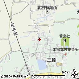 奈良県桜井市三輪198周辺の地図