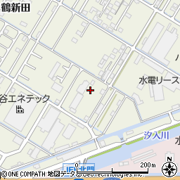岡山県倉敷市連島町鶴新田2433-2周辺の地図