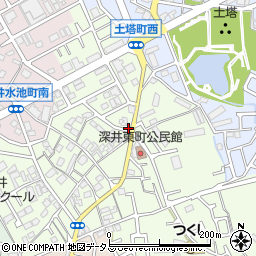 大阪府堺市中区深井東町3191-2周辺の地図