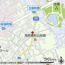 大阪府堺市中区深井東町3191周辺の地図