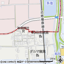 奈良県橿原市西新堂町178周辺の地図