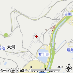 岡山県笠岡市大河656周辺の地図