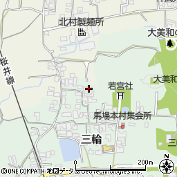 奈良県桜井市三輪191周辺の地図