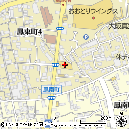 ドラッグセイムス堺鳳東店周辺の地図
