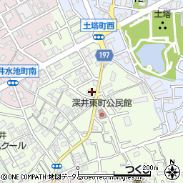 大阪府堺市中区深井東町3192周辺の地図