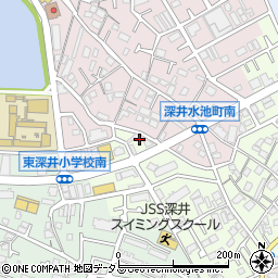 大阪府堺市中区深井東町3007周辺の地図