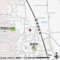大阪府堺市東区丈六286-15周辺の地図