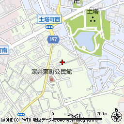 大阪府堺市中区深井東町363-1周辺の地図