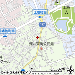 大阪府堺市中区深井東町3186周辺の地図