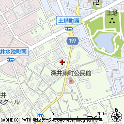 大阪府堺市中区深井東町3185周辺の地図