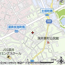 大阪府堺市中区深井東町3176周辺の地図