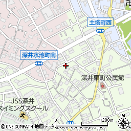 大阪府堺市中区深井東町3174周辺の地図