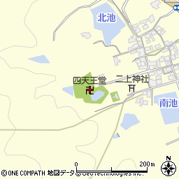 四天王堂周辺の地図