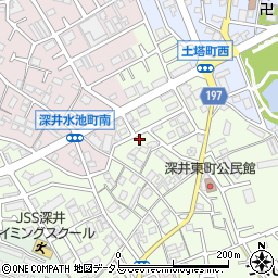 大阪府堺市中区深井東町3175周辺の地図