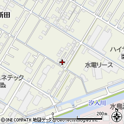 岡山県倉敷市連島町鶴新田2401-11周辺の地図