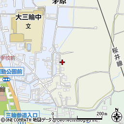 奈良県桜井市茅原54周辺の地図