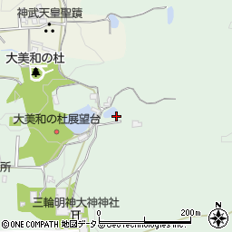 狭井神社周辺の地図