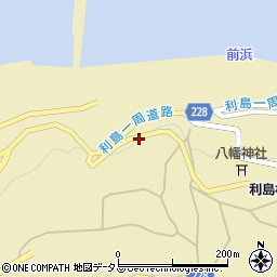 利島灯台周辺の地図