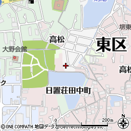 大阪府堺市東区日置荘原寺町141-33周辺の地図