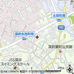 大阪府堺市中区深井東町3141周辺の地図