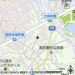 大阪府堺市中区深井東町3167周辺の地図