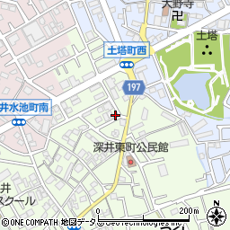 大阪府堺市中区深井東町3170-3周辺の地図