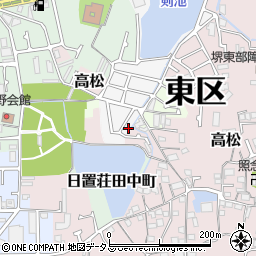 大阪府堺市東区日置荘原寺町141-59周辺の地図