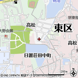 大阪府堺市東区日置荘原寺町141-47周辺の地図