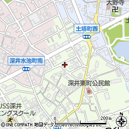 大阪府堺市中区深井東町3165周辺の地図