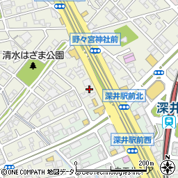 立志館ゼミナール深井校周辺の地図