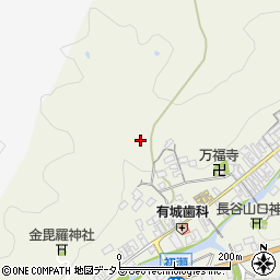 奈良県桜井市初瀬周辺の地図