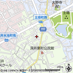 大阪府堺市中区深井東町3170周辺の地図