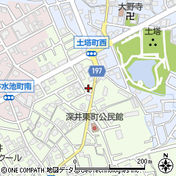 大阪府堺市中区深井東町3163周辺の地図