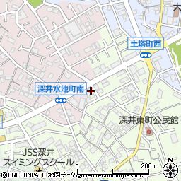大阪府堺市中区深井東町3140周辺の地図