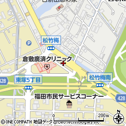 そうごう薬局　東塚店周辺の地図