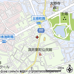 大阪府堺市中区深井東町3163-5周辺の地図