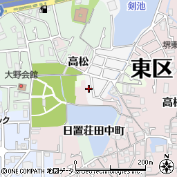 大阪府堺市東区日置荘原寺町141-27周辺の地図